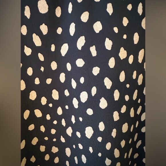 Chic Soul Women’s Plus Black & Gold Dotted Blouse - Picture 2 of 6